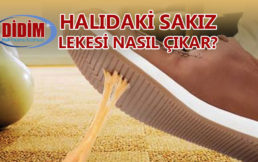 Halıdaki Sakız Lekesi Nasıl Çıkar?